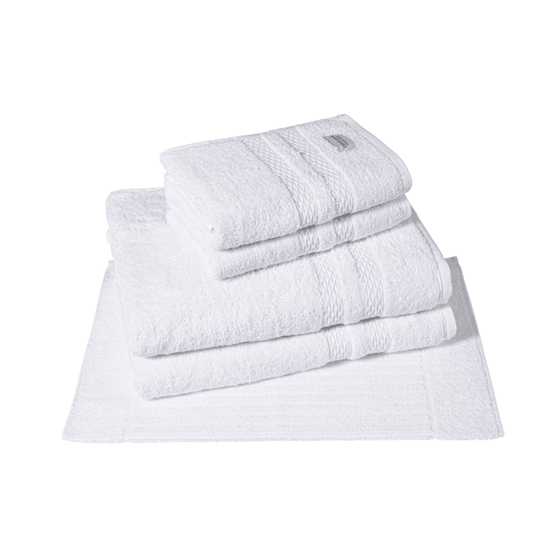 JOGO DE BANHO ALGODAO EGIPCIO PVC 5 PECAS BRANCO