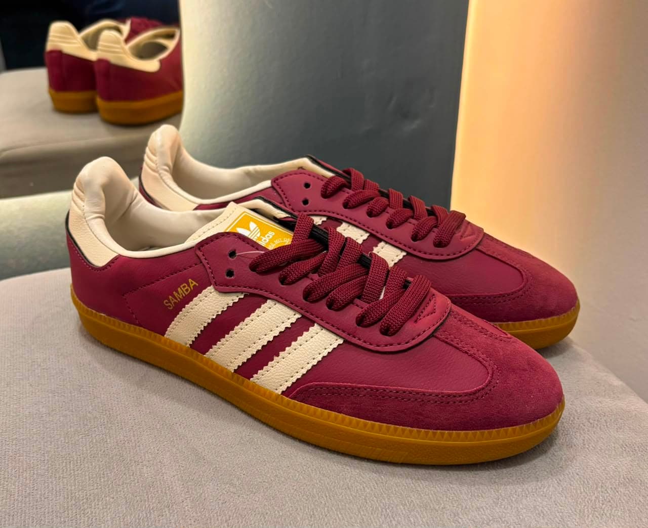 (Adidas Samba Vegan Vinho