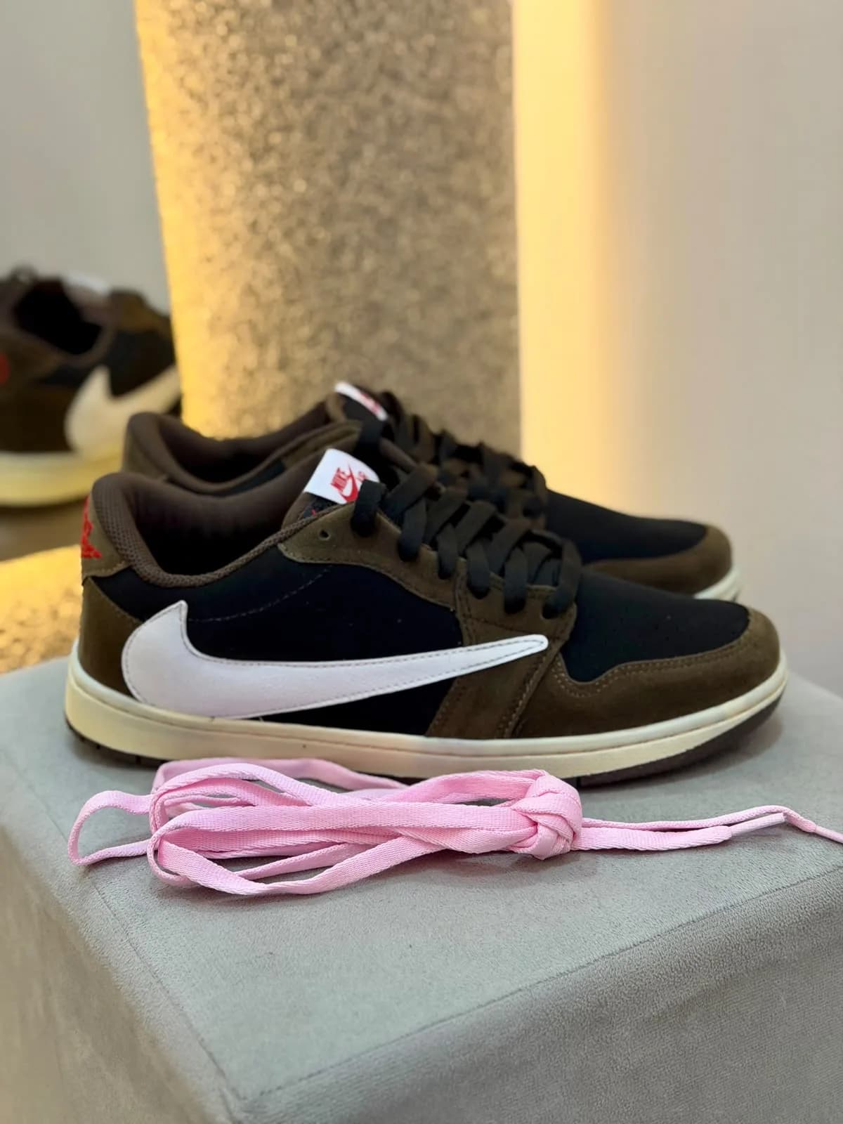 NK Travis Scott x Air Jordan 1 Low Retro SP Dark Mocha